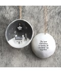 Half Porcelain Bauble | Best Christmas Family